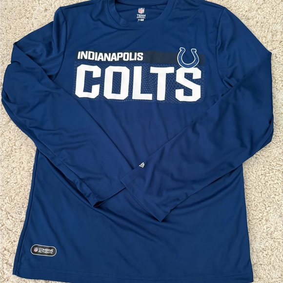 Indianapolis Colts Blue Long Sleeve Shirt size Medium NEW - Picture 1 of 4